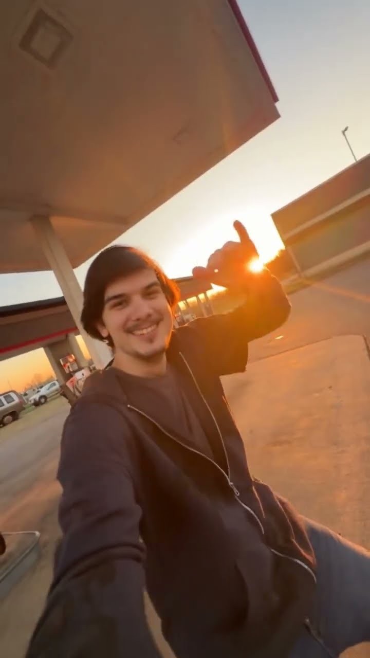 AI gas station dance with friends